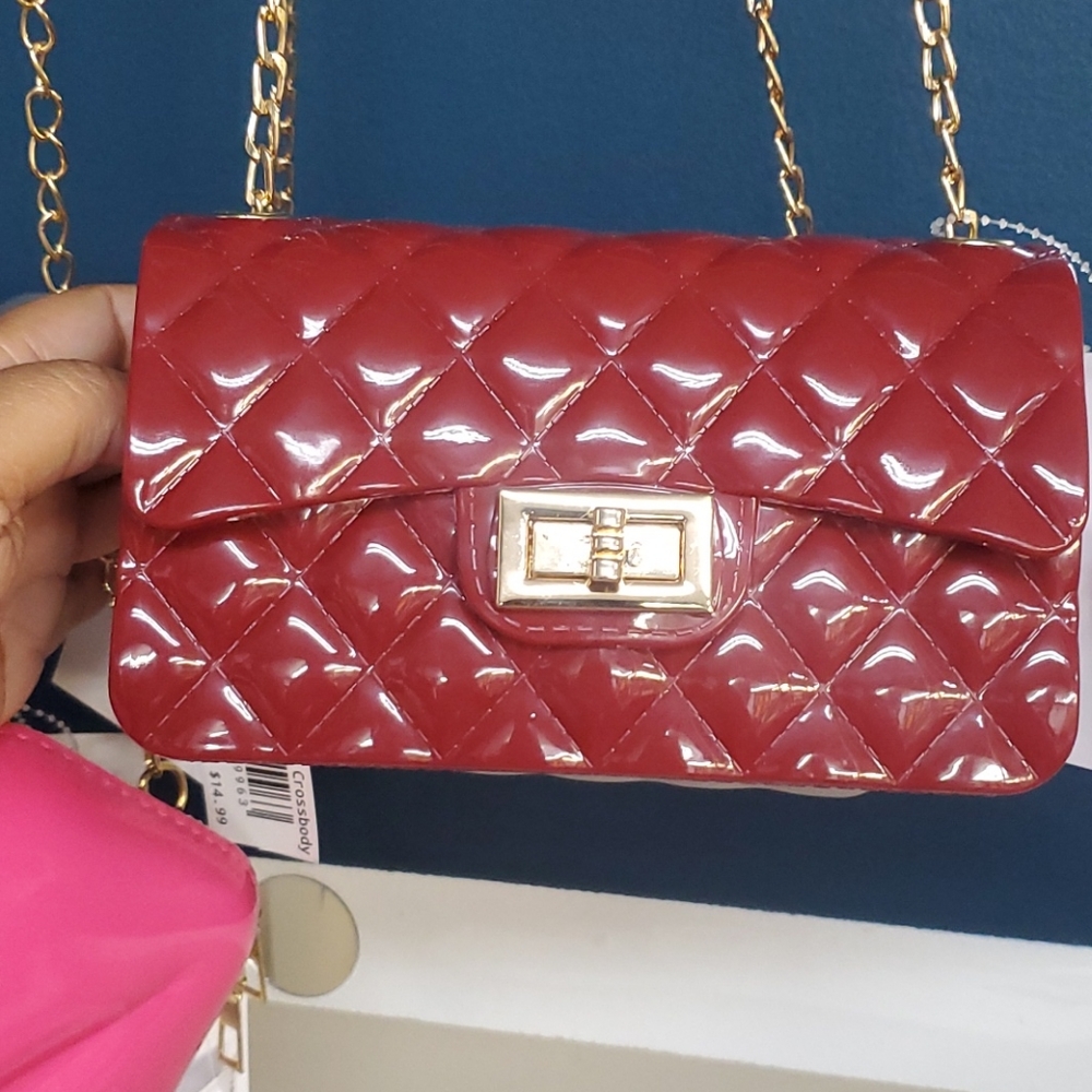 MAROON Quilted Small Crossbody  🔥